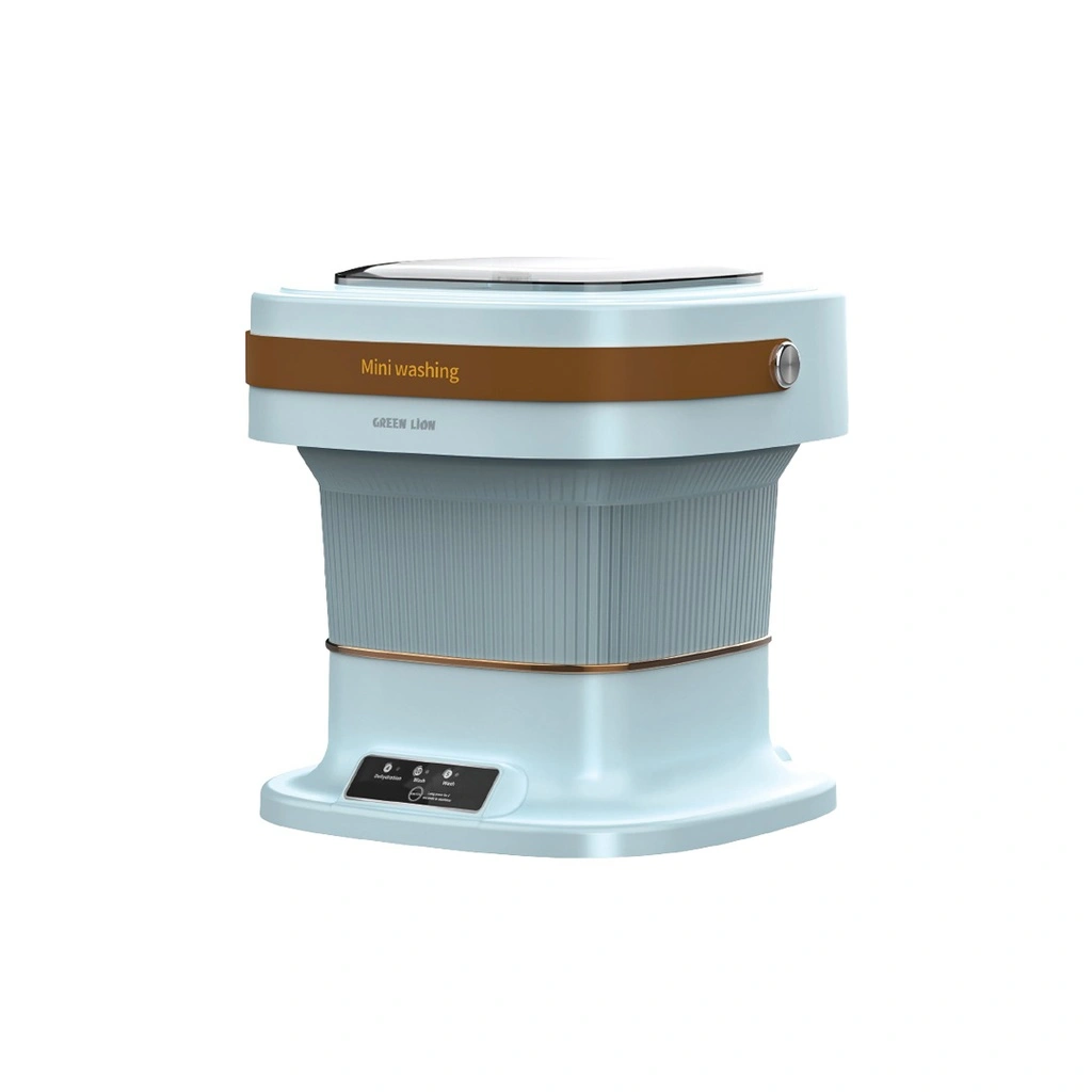 مینی واش قابل حمل تاشو 6 لیتری Green Lion و قابل حمل گرین لاین با طراحی مدرن و قابلیت تاشو، برای شستشوی آسان لباس در سفر و فضاهای کوچک