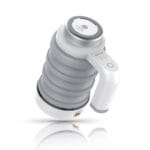 چای‌ساز مسافرتی Green Lion Car Folding Electric Kettle با طراحی تاشو و قابلیت اتصال به فندک خودرو، مناسب برای سفرهای جاده‌ای.