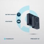 پاوربانک مگ سیف پاورلوژی مدل MAGSAFE ALUMINIUM ظرفیت 20000 میلی آمپر ساعت - Image 5