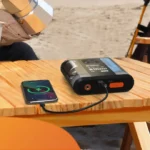 جامپ استارتر و پمپ باد و پاوربانک پاورلوژی مدل 8800mAh Jump Start Air Compressor - Transparent - Image 4