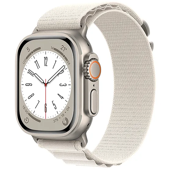 بند Alpine Loop اپل واچ، نایلونی مقاوم و طراحی شیک، مناسب سایزهای 42 تا 49 میلی‌متر.