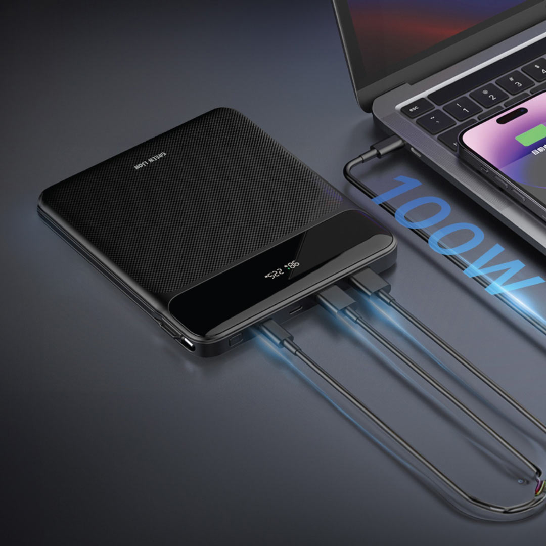 پاوربانک فوق قدرتمند گرین لاین مدل Ultra Thin 120W ظرفیت 20000 میلی آمپر ساعت