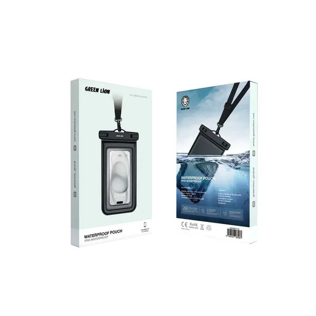 جعبه کاور ضد آب موبایل مدل Green Lion Waterproof Pouch